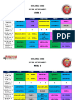 Horario Secundaria 2022 - 3