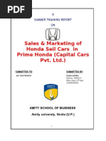 Download 56059588 Honda Siel Marketing Project by Gurpreet_Sobti_7171 SN59677789 doc pdf
