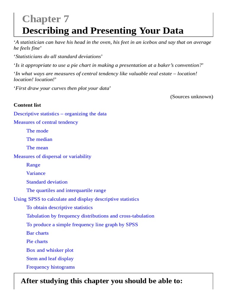 Descriptive Statistics and SPSS Guide | PDF | Standard Deviation | Variance