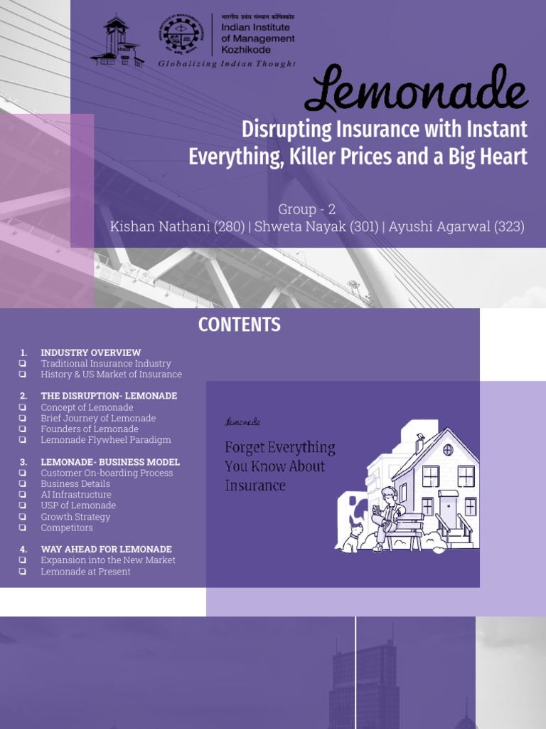 Lemonade Insurance: Disrupting the Market | PDF | Insurance | Underwriting