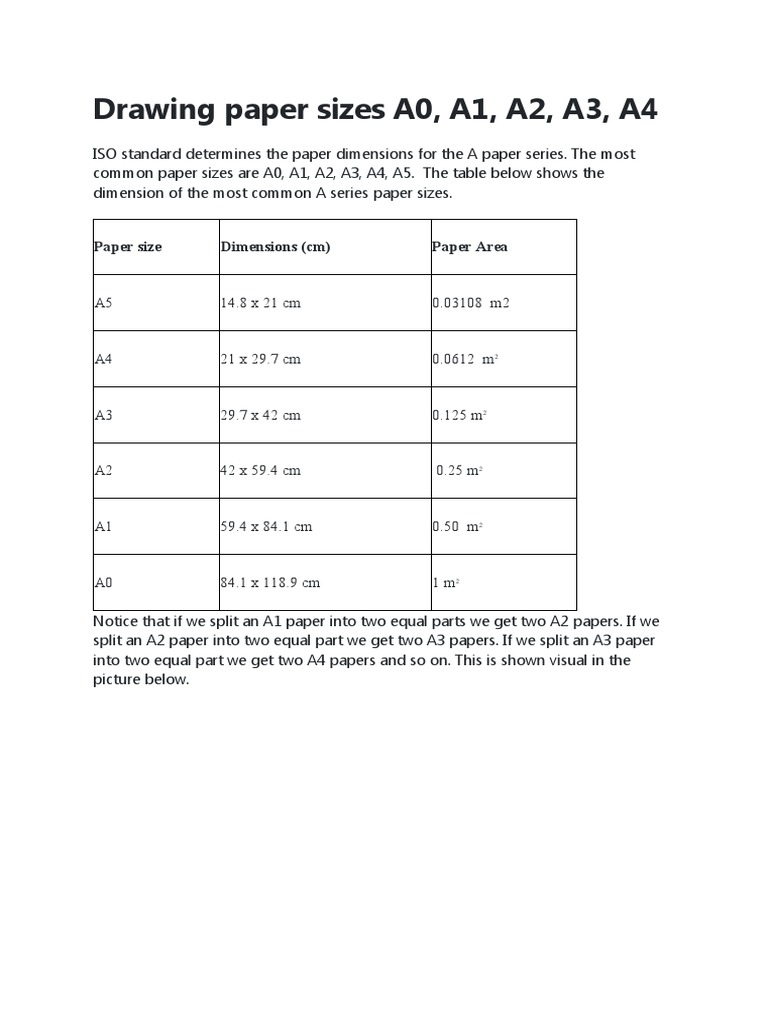 Standard Paper Size | PDF | Home & Garden