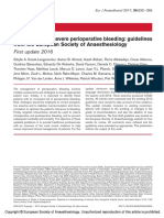 Management of Severe Perioperative Bleeding Guideline 2016