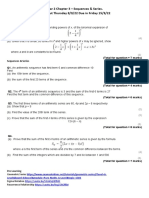 Arithmetic Sequences - Series HW