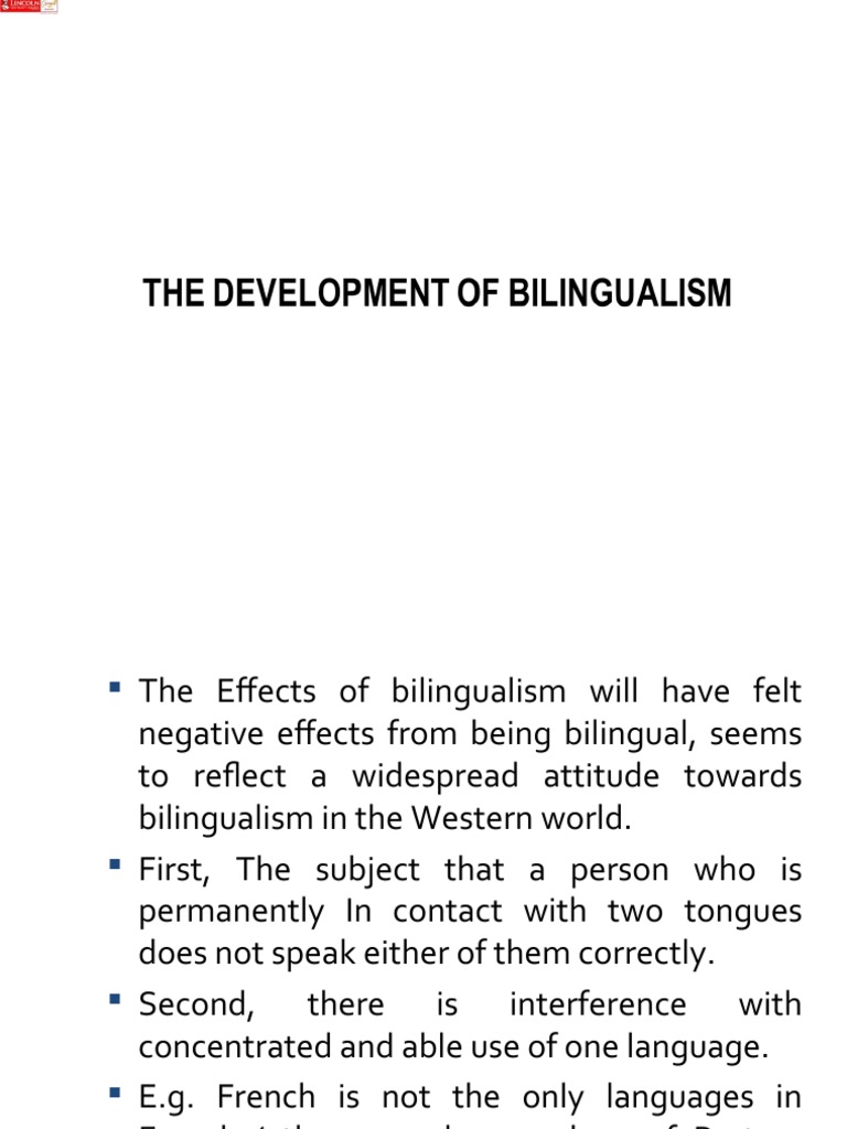 Effects of Bilingualism Explored | PDF | Multilingualism | Language ...