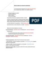 Resumen de Factores de La Conducta Alimentaria