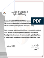 Chintan Priyadarshi Pradhan Participant Certificate
