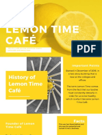 History and Growth of Lemon Time Café