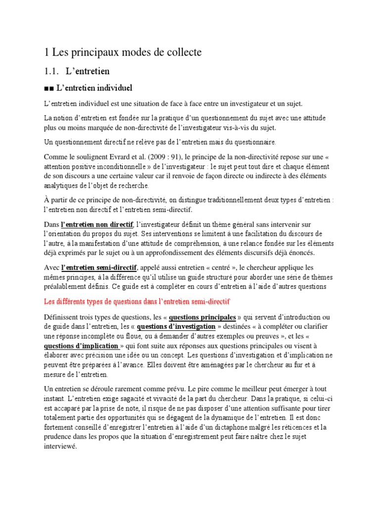 Un Questionnement Directif Ne Relève Pas de L | PDF | Risque