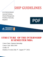 Intership Presentation - 2022 II Semester MBA
