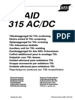 Tigaid 315 AC/DC: 456 460 - 001 96.01 Valid From Serial No 535 - XXX - XXX