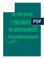 Intervenci N y Tratamiento Neuropsicol Gico y Psicofarmacol Gico