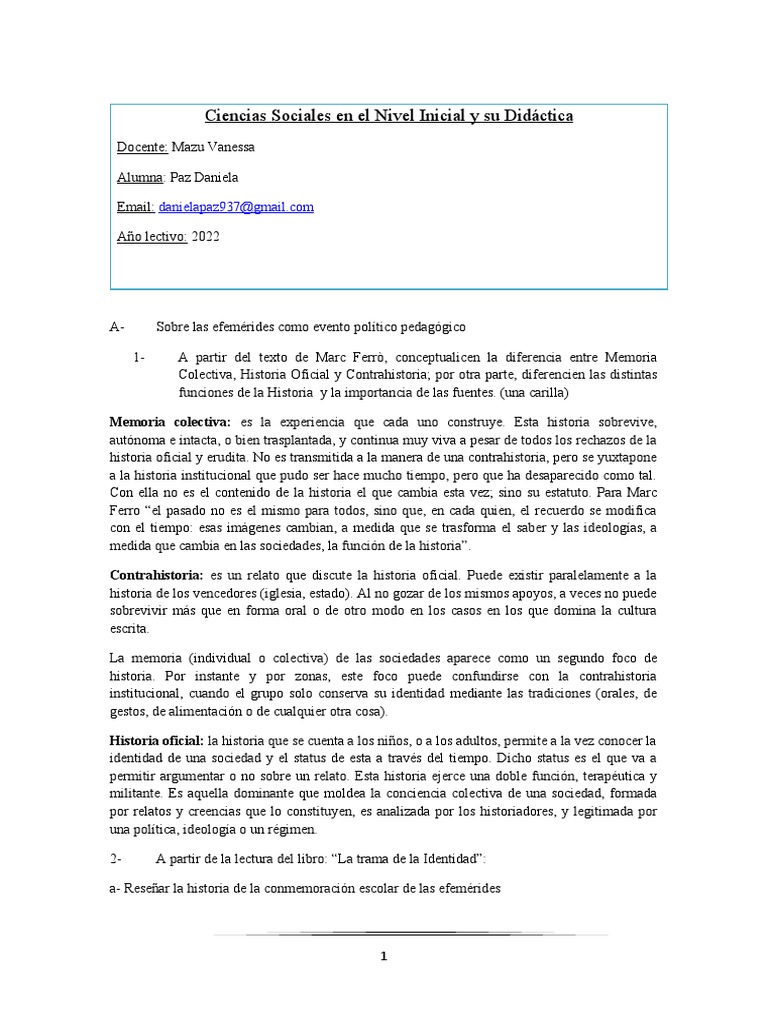 Didáctica de Ciencias Sociales en Jardines | PDF | Colonialismo | España
