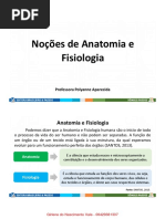 Noções de Anatomia e Fisiologia