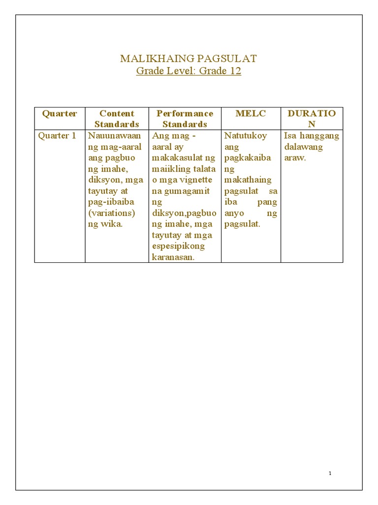 Unang Leksyon | PDF