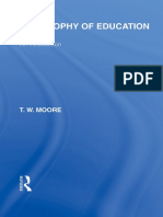 Philosophy of Education (International Library of The Philosophy of Education Volume 14) An Introduction (Terence W. Moore)
