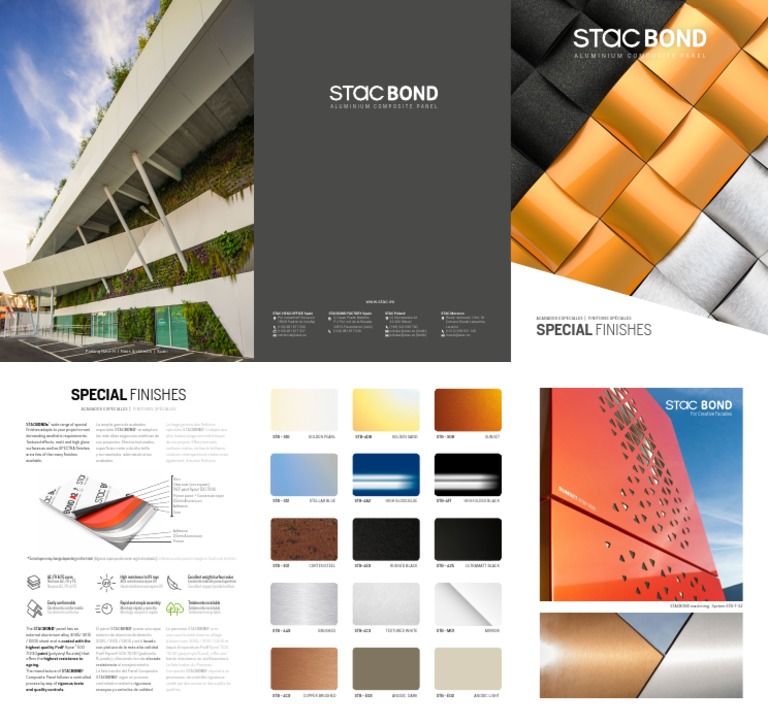 Stacbond 2018 03 Special Finishes PDF Chemistry Chemical Substances