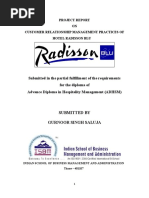 Customer Relationship management in Hotel Radisson Blu