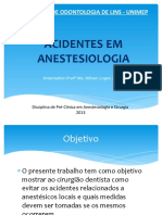 Acidentes em Anestesiologia