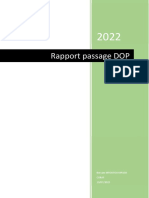 Rapport Passge Dop