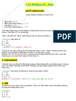 Python Tutorial 8 (If... Else and Loops)