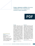 Corpo, Natureza e Artifício: Discursos Midiatizados Como Máquinas de Construir Corpos Sexuados.