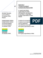 Song - "A Song For The Sabbath Ps 92.1-2 Tov Lehodot L' YHVH - It's Good To Give Thanks To YHVH