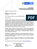 Saj-748-2021 Radicado Entrada: Snr2022er090098 Radicado Salida: Snr2022ee088665