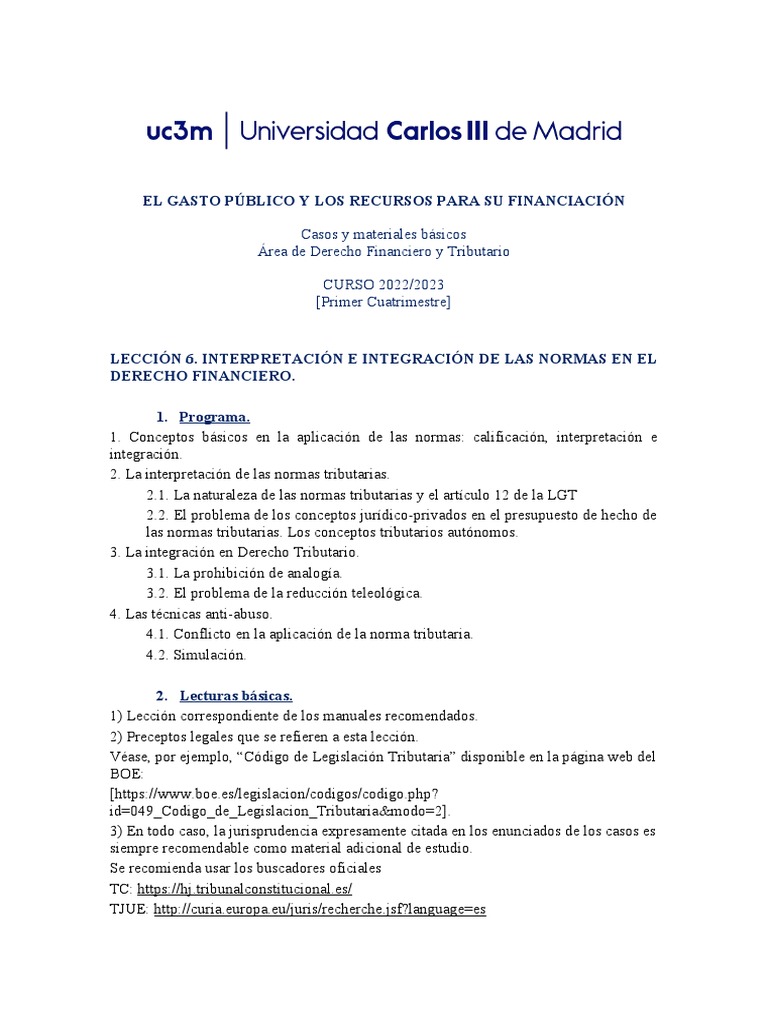 GPRF 2022-23 - Lección 6 VERSIÓN ALUMNO | PDF | Compartir (Finanzas ...