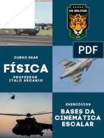 EEAR FÍSICA - Ex. - Bases Da Cinemática Escalar