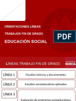 Orientaciones Líneas TFG 20 21 - EDUCACIÓN SOCIAL