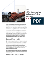 5 Key Approaches To Foreign Policy Analysis - Norwich University Online