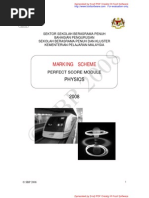 Download Marking Scheme Perfect Score Physics Module 2008 by Shawal Awal SN59682872 doc pdf