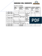 Horario Del Docente Nuevo 2022