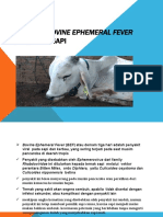 Penyakit Bovine Ephemeral Fever (BEF)