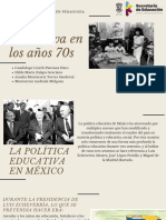 Politica Educativa en Lo Saños 70