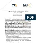 Reglamento Competencia Boliviana de Arbitraje MOOT 2022