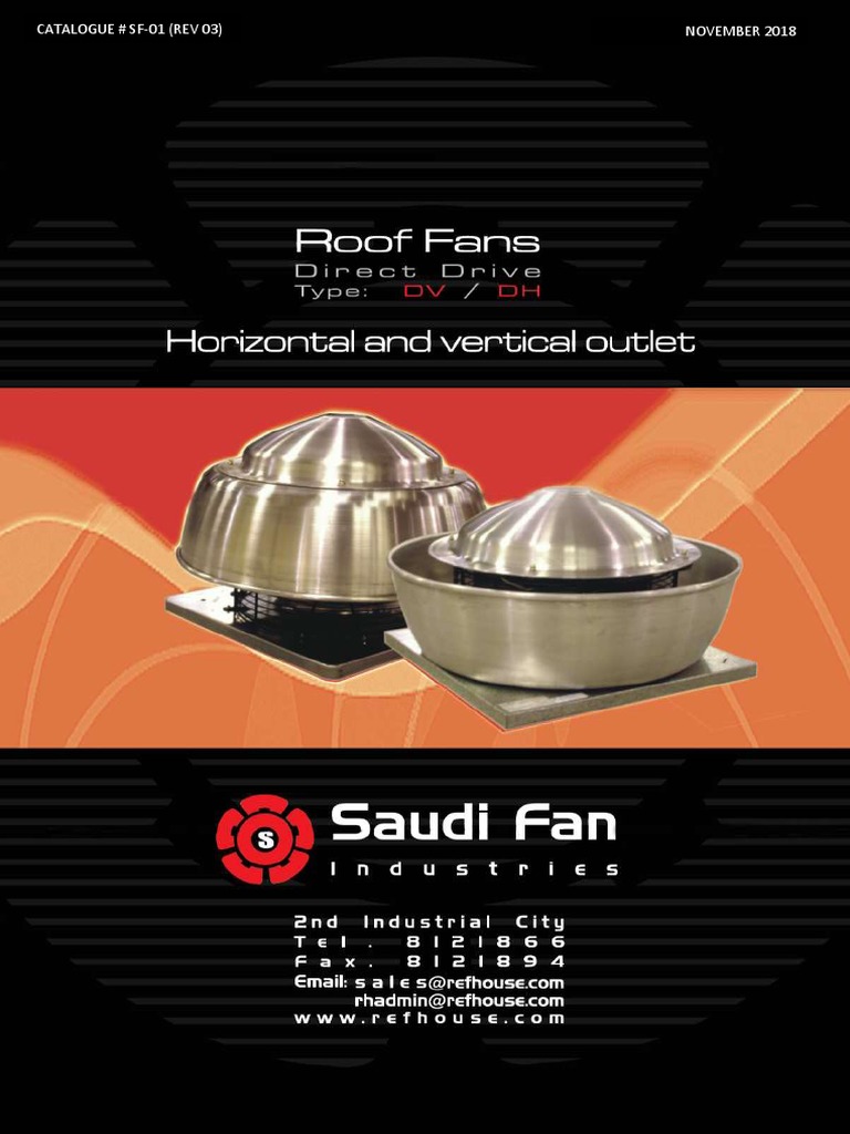 Saudi Exhaust Fan, PDF, Electric Motor