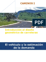 Introducción al diseño geométrico de carreteras - Estimación de la demanda de tráfico
