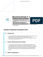 Standar Pelayanan Perawatan CVCU