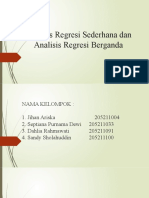 Analisis Regresi Sederhana Dan Analisis Regresi Berganda