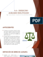 Tema 6. - Derecho Agrario Boliviano