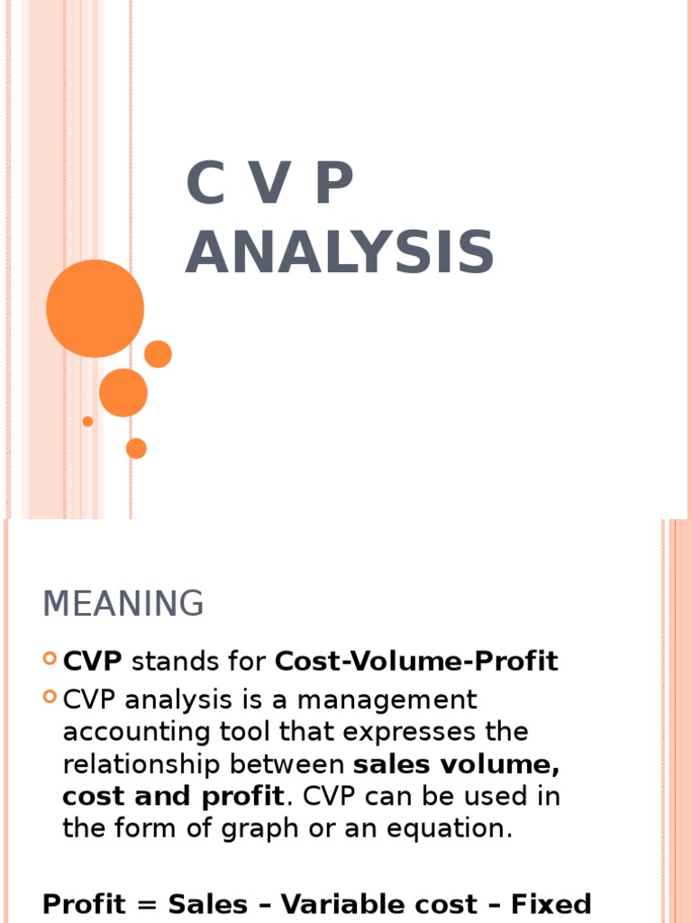 CVP Analysis for Managers | PDF | Pricing | Economics