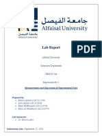 CHM102 Lab Report Measuring Tools Accuracy