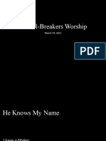Wall-Breakers Worship: March 19, 2021