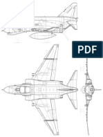 McDonnell Douglas F-4E Phantom II 3-View - SVG