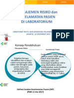 Manajemen Risiko Dan Keselamatan Pasien Di Lab-Dr - Irna Lidiawati, MARS - Kemkes PDF