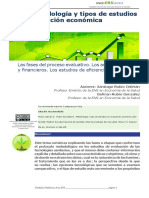 Metodología y Tipos de Estudio en Evaluación Económica