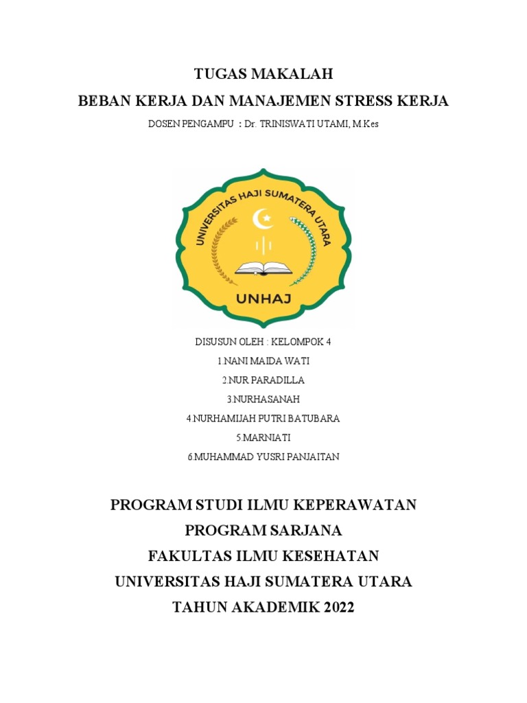 Beban Kerja dan Manajemen Stres Kerja | PDF