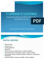 E-Uprava v Sloveniji (prezentacija)