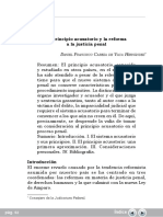 El Principio Acusatorio y La Reforma A La Justicia Penal: D F C V H